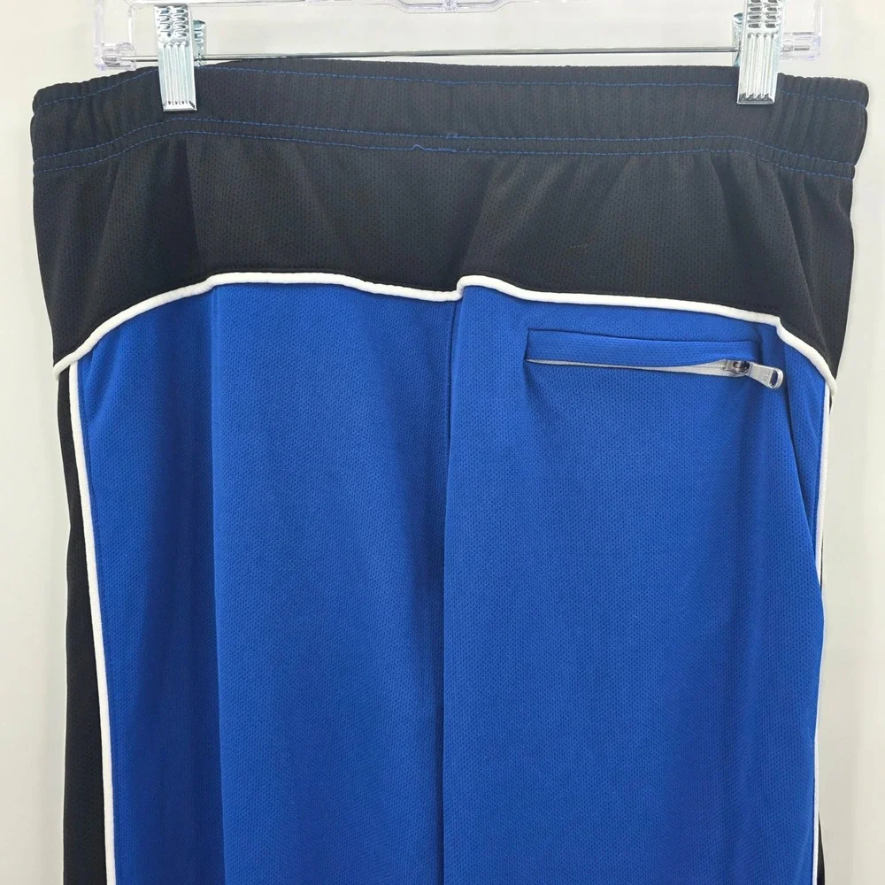 POLO RALPH LAUREN TRACK PANTS MENS LARGE BLUE BLACK POCKETS PERFORMANCE ATHLETIC